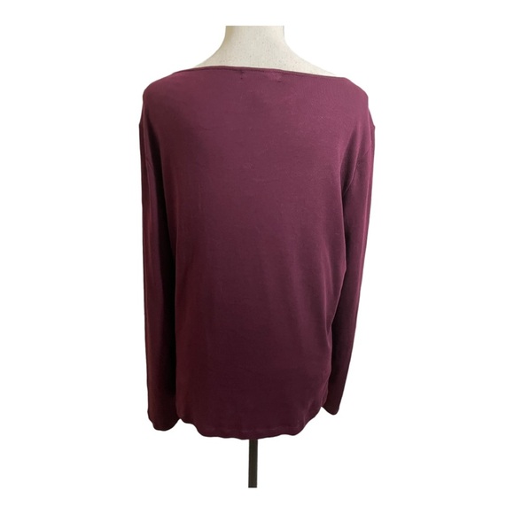 Lauren Ralph Lauren womens square neck beaded trim. Long sleeve. Size X-large - Picture 5 of 10